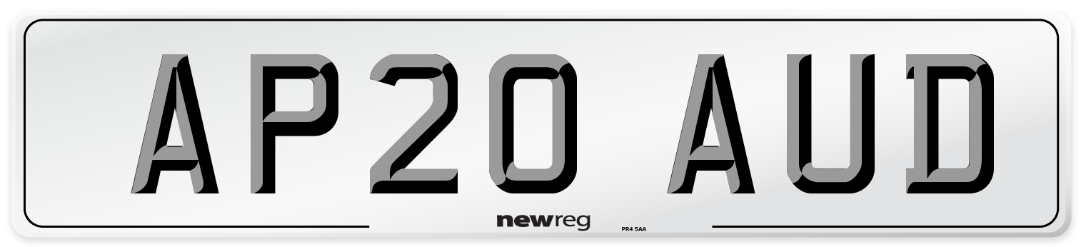 AP20 AUD Number Plate from New Reg